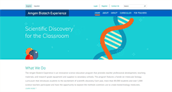 Desktop Screenshot of amgenbiotechexperience.com